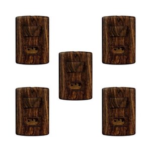 Conjunto de 5 Interruptores de 1 Tecla Simples e Tomada 2p+t 20a , Modular, com Placa 4x2 e Suporte