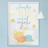 Quadro Decorativo Infantil Frase Sonhe Alto Meu Anjinho-34x49Cm - 1