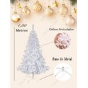Ver imagem 2 de Árvore de Natal Branca 1,80m 600 Galhos Pinheiro Luxo Klizz