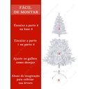 Ver imagem 3 de Árvore de Natal Branca 1,80m 600 Galhos Pinheiro Luxo Klizz