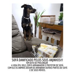 Protetor de Sofá e Arranhador de Gato - Par - 2 Lados Sofá - 7