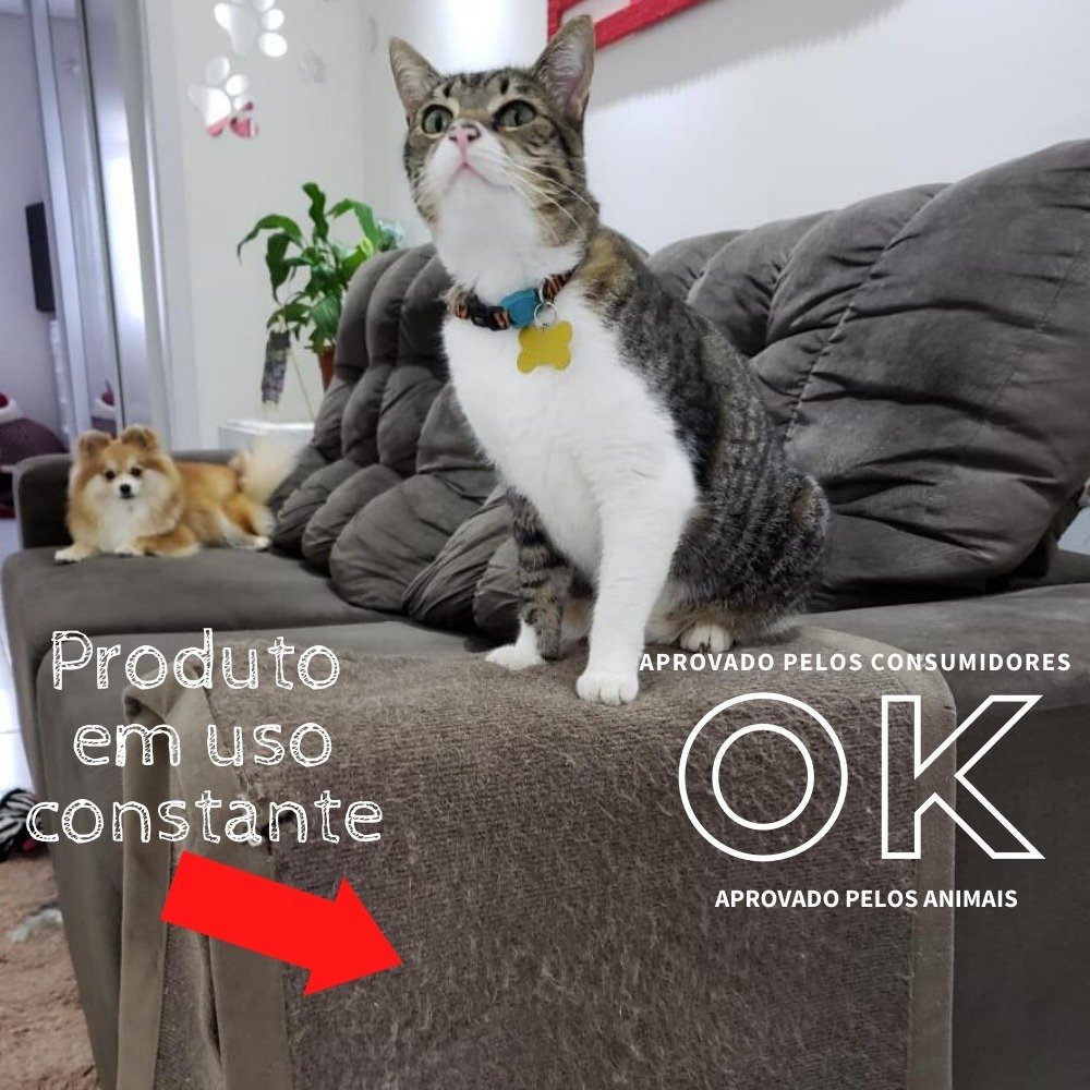 Protetor de Sofá e Arranhador de Gato - Par - 2 Lados Sofá - 8