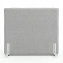 Ver imagem 6 de Cabeceira para Cama Box Casal Padrão Mirella 140cm Moderna com Frame Bouclê Cinza Claro - Desk Desig
