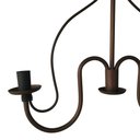 Ver mais imagens de Pendente de Ferro Moderno com Cúpulas de Vidro Iluminação Rústica Libertas Rosas Artesanato 02 Lâmpa