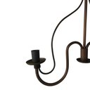 Ver imagem 6 de Pendente de Ferro Moderno com Cúpulas de Vidro Iluminação Rústica Libertas Rosas Artesanato 02 Lâmpa