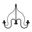 Ver imagem 3 de Pendente de Ferro Moderno com Cúpulas de Vidro Iluminação Rústica Libertas Rosas Artesanato 02 Lâmpa