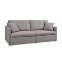 Ver imagem 5 de Sofá 2 Lugares Retrátil Reclinável 140cm Icaro Linho K01 - D'rossi