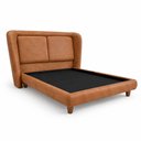 Ver imagem 2 de Cama Japonesa com Cabeceira Casal Blind Haru Courino Caramelo - Sallar Home