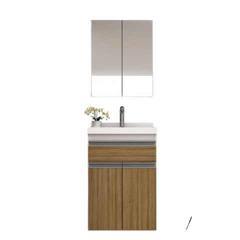 Gabinete de Banheiro 50cm com Lavatório e Armário Ref 501 Branco/Itapuã