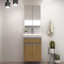 Ver imagem 2 de Gabinete de Banheiro 50cm com Lavatório e Armário Ref 501