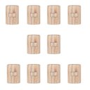 Ver imagem 1 de Conjunto de 10 Interruptores de 1 Tecla Simples, Modular, com Placa 4x2 e Suporte