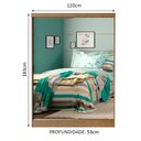Ver imagem 3 de Guarda-roupa Solteiro Madesa Luke 2 Portas de Correr de Espelho Rustic Cor:rustic