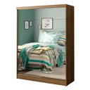 Ver imagem 2 de Guarda-roupa Solteiro Madesa Luke 2 Portas de Correr de Espelho Rustic Cor:rustic