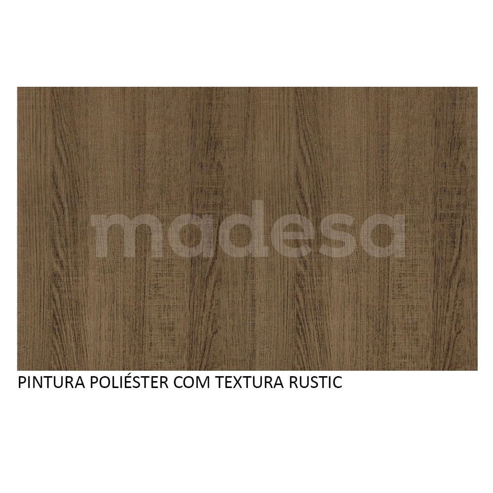 Guarda-roupa Solteiro Madesa Luke 2 Portas de Correr de Espelho Rustic Cor:rustic - 10