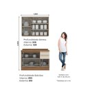 Ver imagem 4 de Cozinha Compacta 2 Peças com Tampo Yasmin Espresso Móveis