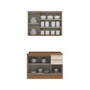 Ver imagem 3 de Cozinha Compacta 2 Peças com Tampo Yasmin Espresso Móveis