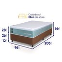Ver imagem 2 de Cama Box Lagos Molas Ensacadas Solteirão 96x203 King House