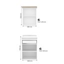 Ver imagem 4 de Gabinete de Banheiro 50cm com Lavatório e Armário Ref 501