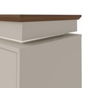 Ver imagem 4 de Rack Pinho/Off White para Tvs de até 75" Tampo c/ Bordas