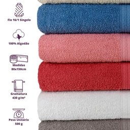 Toalha de Banho Lisboa 80x150cm 420g/m² - 2