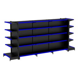 Gondola Centro 170 Fit Ate 3 Metros 2 Ponta Preto 40b Pe Azul - 1
