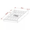 Ver imagem 4 de Cama Auxilar Solteiro Cm8008 Amendoa Tecno Mobili Amendoa