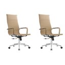Ver imagem 1 de Kit 2 Cadeiras Escritório Presidente Esteirinha Corino Manhattan