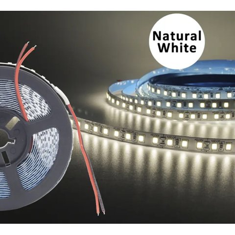 Fita 120 Led's 110v 10 Metros Ip44 3528 12w 4000k Liga Direto