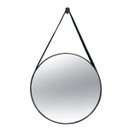 Ver imagem 2 de Espelho Redondo 61cm com Alça Estilo Rústico: Preto