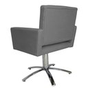 Ver imagem 4 de Poltrona Decorativa Camila Pés Metal Giratório Suede Cinza - DS Estofados