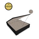 Ver imagem 1 de Base Box Baú Casal Luxo Blindado NK Camas Suede Preto 41x138x188