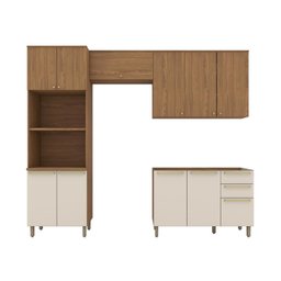 Cozinha Compacta 4 Peças com Torre Quente Yasmin Espresso Móveis - 4