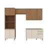 Cozinha Compacta 4 Peças com Torre Quente Yasmin Espresso Móveis - 4