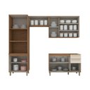 Ver imagem 3 de Cozinha Compacta 4 Peças com Torre Quente Yasmin Espresso Móveis