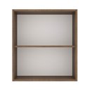 Ver imagem 2 de Armário Aéreo 60 Cm 1 Porta Rustic/Branco Veludo