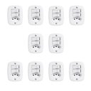 Ver imagem 1 de Conjunto de 10 Interruptores de 2 Tecla Simples e Tomada 2p+t 20a , com Placa de Sobrepor