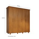 Ver imagem 5 de Guarda- roupa Ibiza 5 portas - 100% madeira 