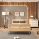 Ver imagem 5 de Cama Casal Lift em Madeira Maciça com Rattan Casatema MadeiraOriginals