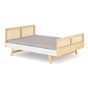 Ver imagem 3 de Cama Casal Lift em Madeira Maciça com Rattan Casatema MadeiraOriginals Bege/Branco/Marrom