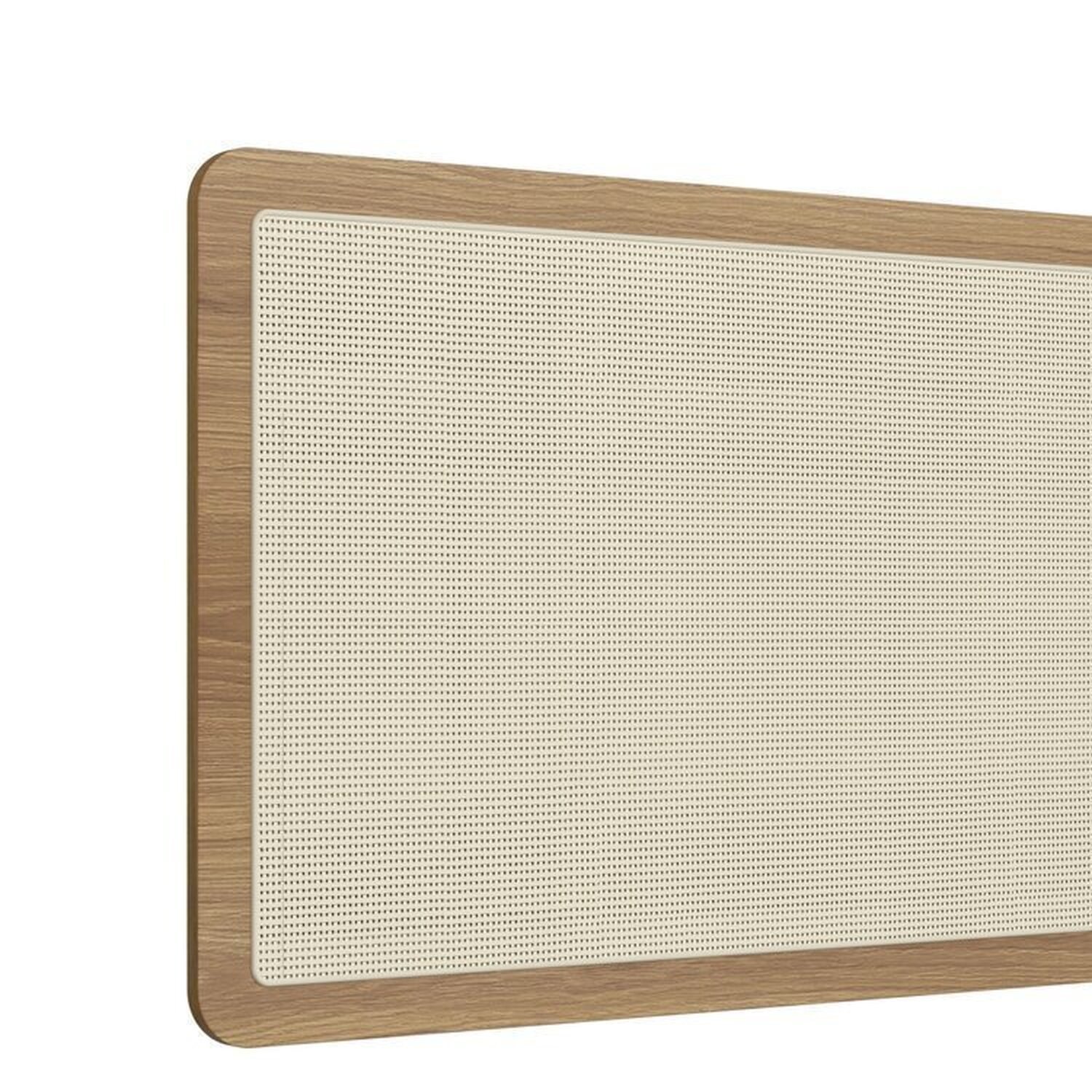 Conjunto Cabeceira Solteiro 90cm e Mesa de Cabeceira 2 Gavetas Pé Madeira Palhinha Oslo - 6