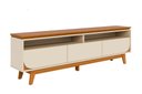 Ver imagem 2 de Bancada Selene para Tv de até 75 Polegadas - Cinamomo Off White - Madetec
