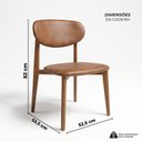Ver imagem 4 de Kit com 4 Cadeiras para Sala de Jantar Estofadas em Madeira Maciça Cloe Yescasa