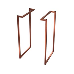 Kit 2 Pes Para Mesa Escritório Aparador Home Office Quarto Pequeno Cobre