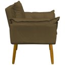 Ver imagem 2 de Kit 2 Poltronas Decorativas Reforçadas para Sala Alice para Recepção Manicure Escritório Suede
