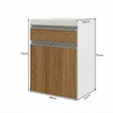 Ver imagem 3 de Gabinete de Banheiro 50cm sem Cuba/Lavatório Ref 501 Branco/Itapuã