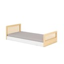 Ver imagem 7 de Cama Solteiro Lift em Madeira Maciça com Rattan Casatema MadeiraOriginals Bege/Branco/Marrom