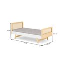 Ver imagem 4 de Cama Solteiro Lift em Madeira Maciça com Rattan Casatema MadeiraOriginals Bege/Branco/Marrom