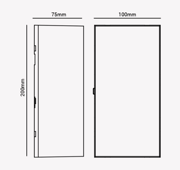 Arandela Kubo Externa 8w 3000k Opus - 3