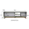 Rack para Tv até 75'' com 3 Portas 200cm John - Verde - 3