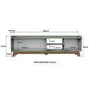 Ver imagem 3 de Rack para Tv até 75'' com 3 Portas 200cm John - Verde